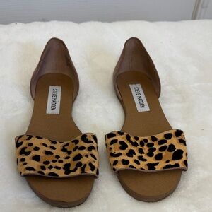 Steve Madden Tan and Black Leopard Sandals